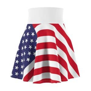 Women's Skater Skirt (AOP) American Flag