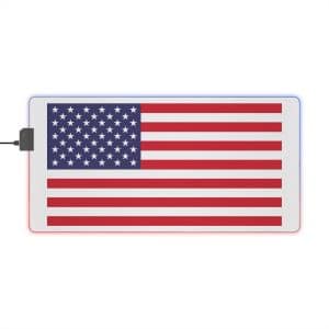 LED Gaming Mouse Pad American Flag