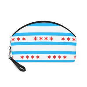 Flag of Chicago Illinois Makeup Bag