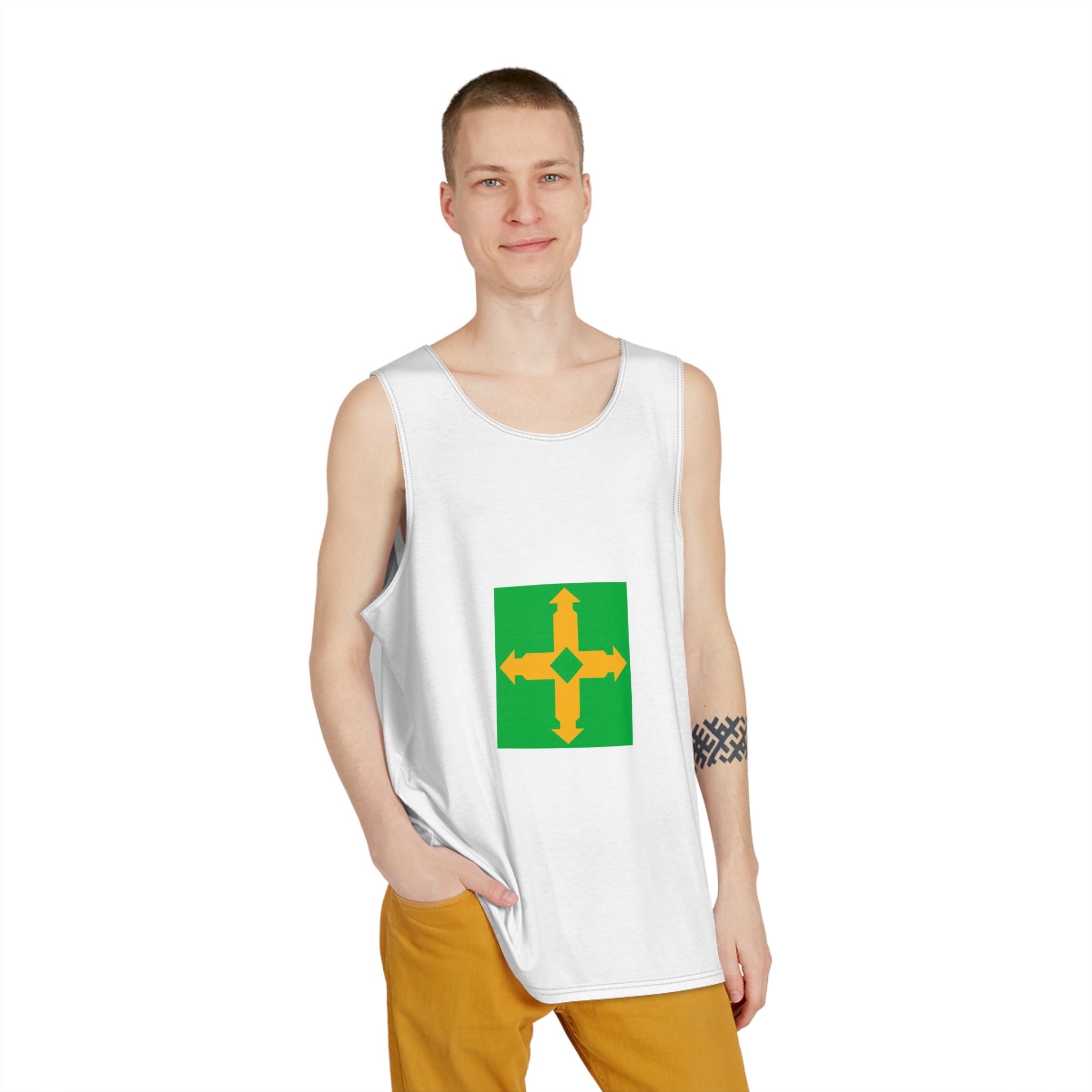 Bandeira Do Distrito Federal (brasil) Mens Tank Aop - Image 3