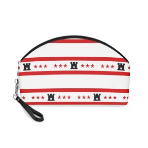 Drenthe Flag Red White Horizontal Stripes With Black Yellow Emblem Regional Flag Drenthe Makeup Bag