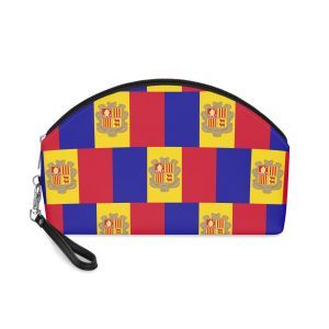 Andorra Flag Makeup Bag