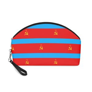 Flag of the Ukrainian Soviet Socialist Republic Makeup Bag