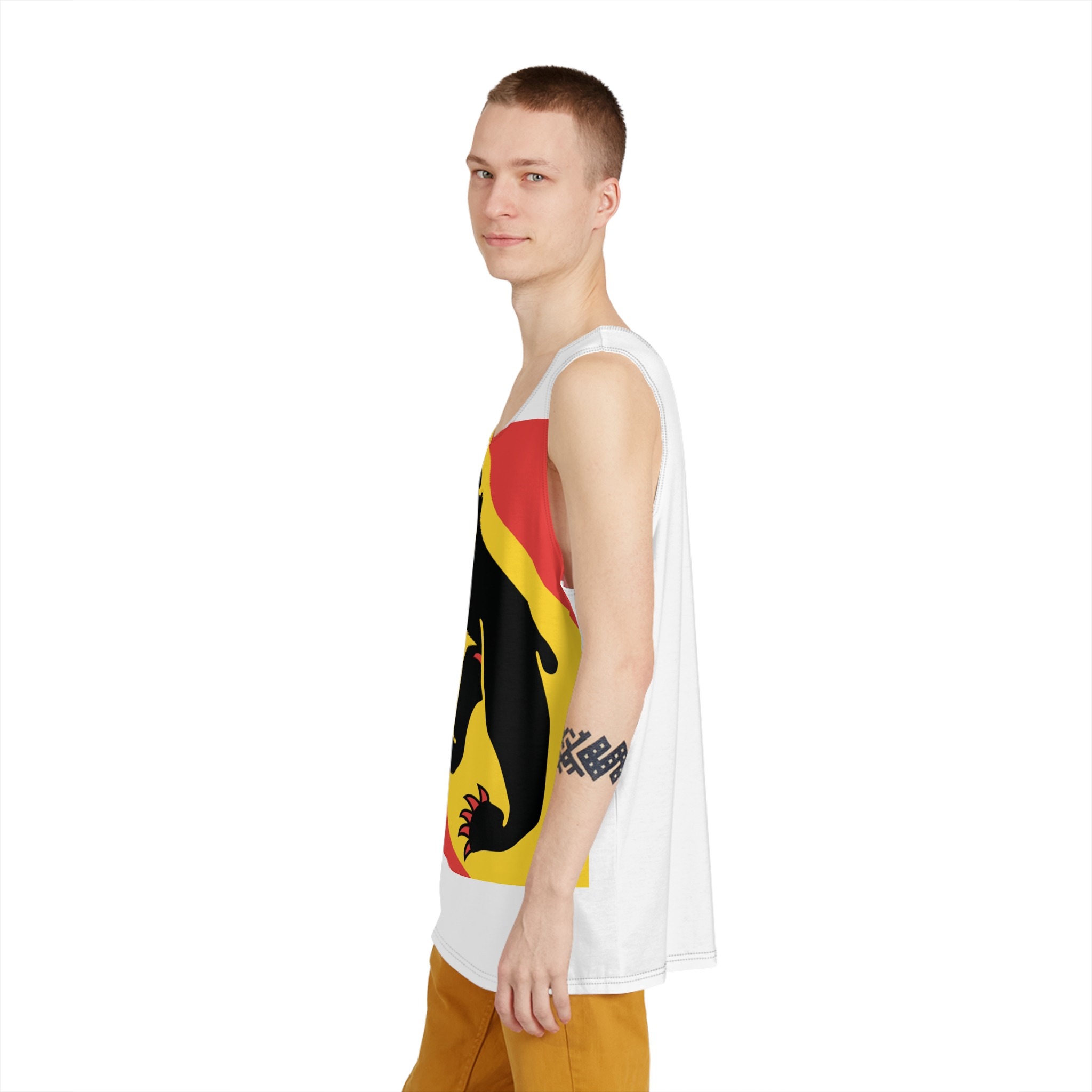 Flag of Canton of Bern Mens Tank Aop