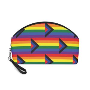 Social Justice Pride Flag Makeup Bag