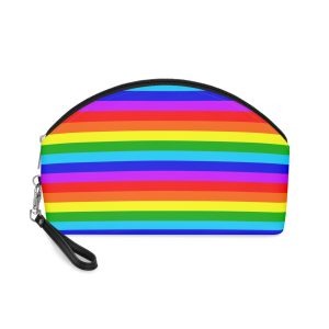 Classic Rainbow Flag Lgbt Pride Flag With Six Horizontal Stripes Global Lgbt Makeup Bag