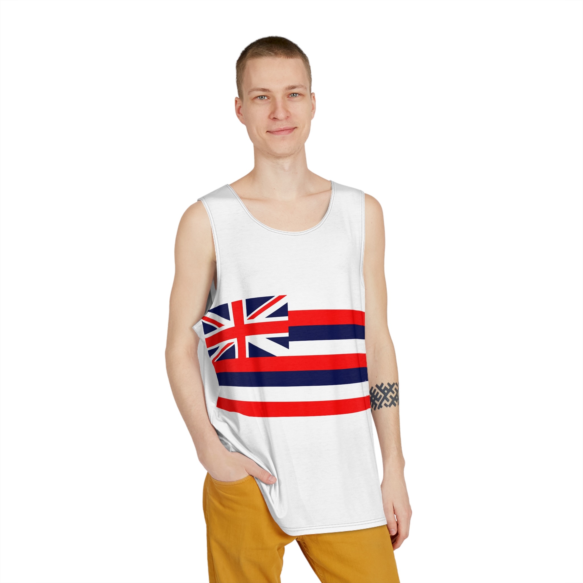 Flag of Hawaii Mens Tank Aop - Image 3