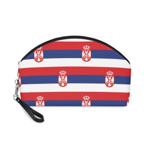 Serbia Flag Makeup Bag