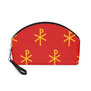 Red Flag With Chi Rho Attributed To the Byzantine Empire Makeup Bag