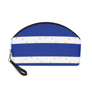 Flag Vallegrande Province Bolivia Blue White Banner With Five Yellow Stars Representing Makeup Bag