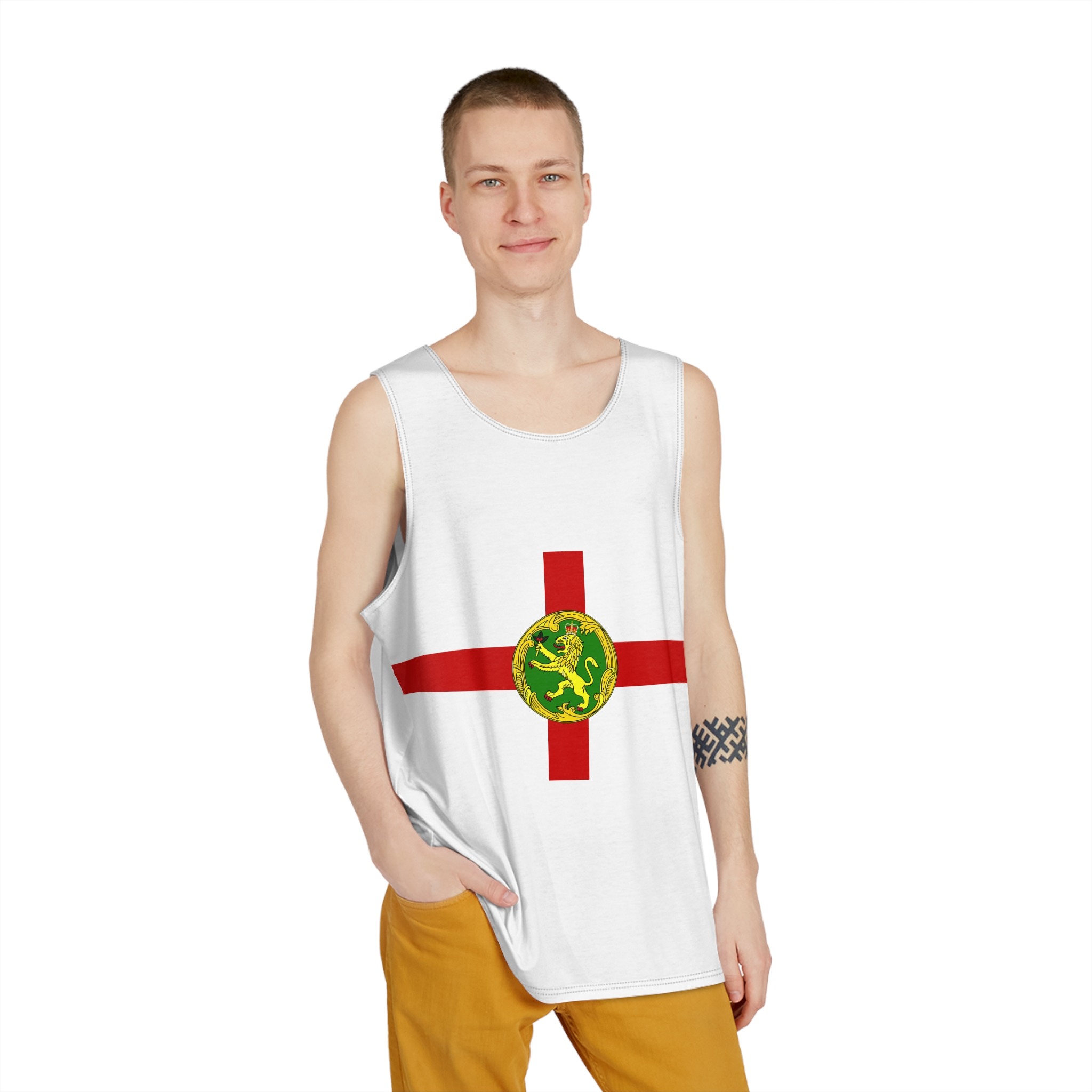 Flag of Alderney Mens Tank Aop - Image 3