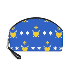 Flag of Poltava Raion Makeup Bag