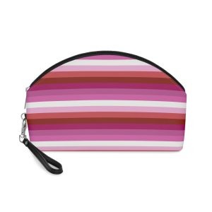 Lesbian Pride Pink Flag Makeup Bag