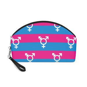 Trans Flag Lindsay Design Makeup Bag