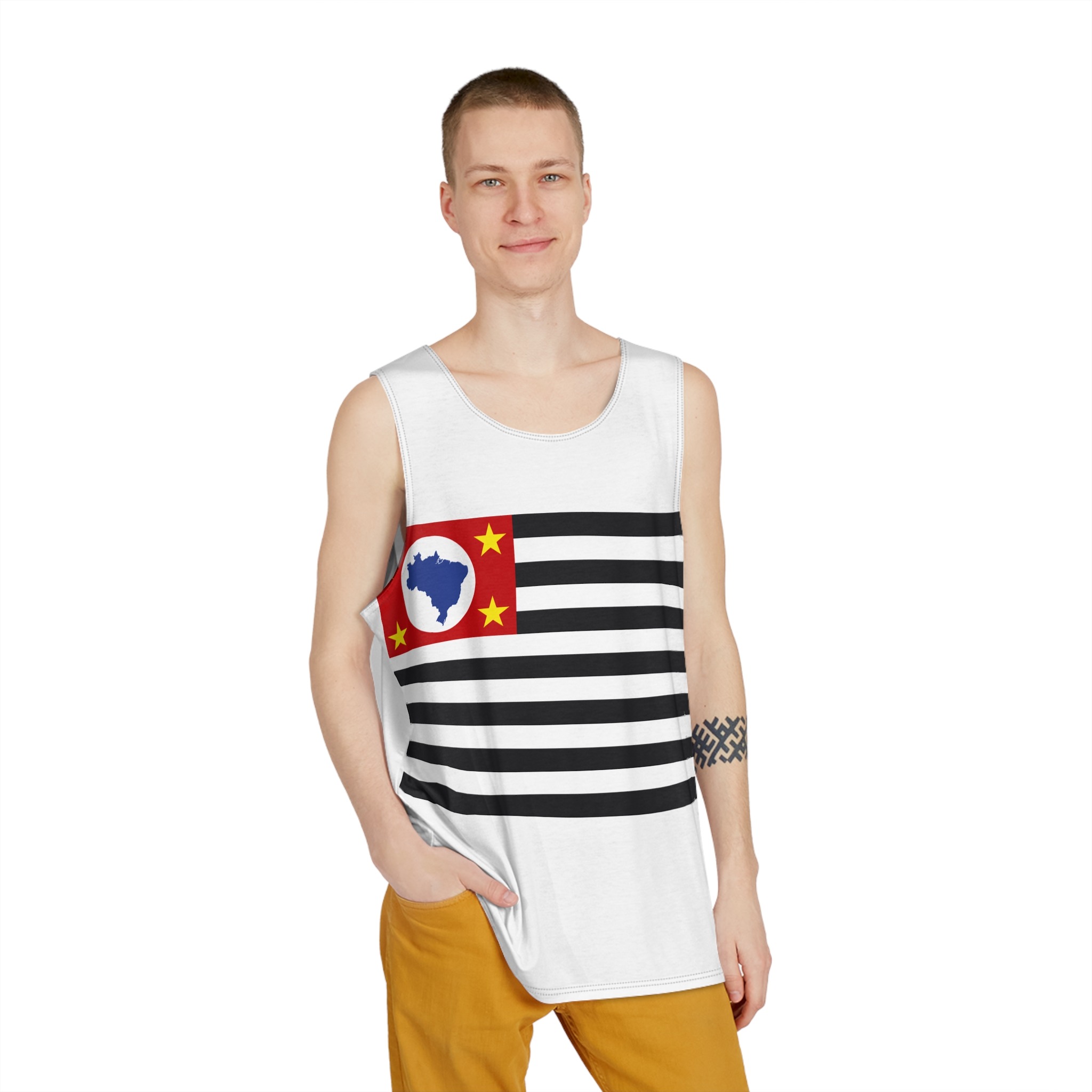 Bandeira Do Estado de São Paulo Mens Tank Aop - Image 3