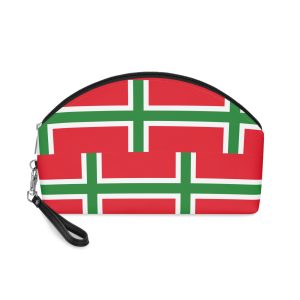 Flag Denmark Bornholmsflaget Makeup Bag