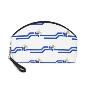 Flag Francocolombiens Symbol British Columbias Francophone Community Culture Pacific Canadian Identi Makeup Bag