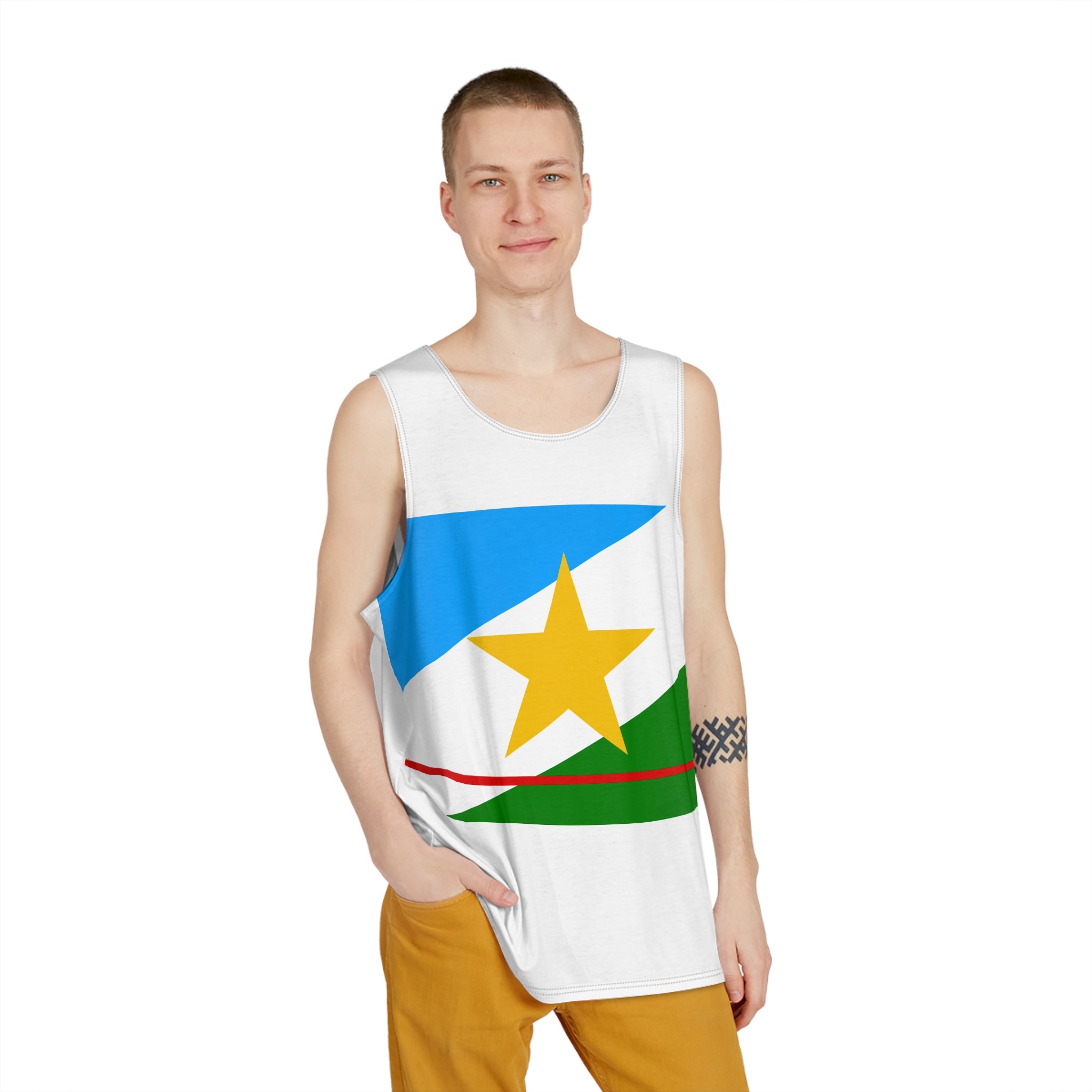 Bandeira de Roraima Mens Tank Aop - Image 3