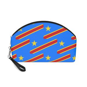 Congo Flag Makeup Bag