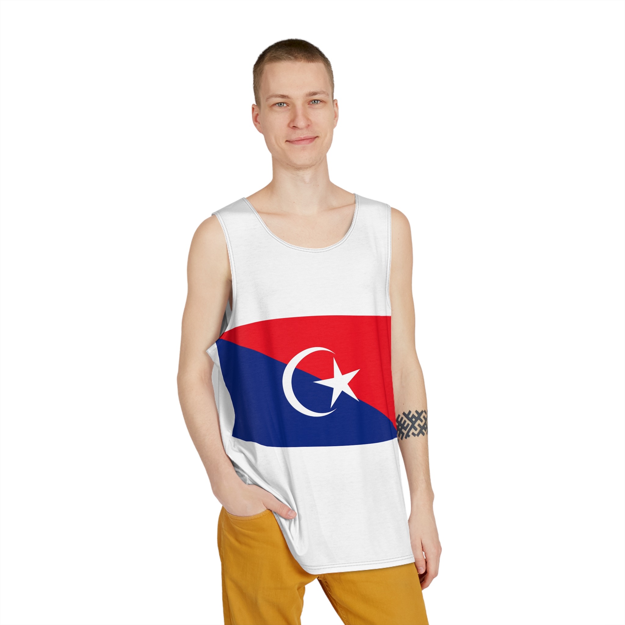 Flag of Johor Bahru Johor Mens Tank Aop - Image 3