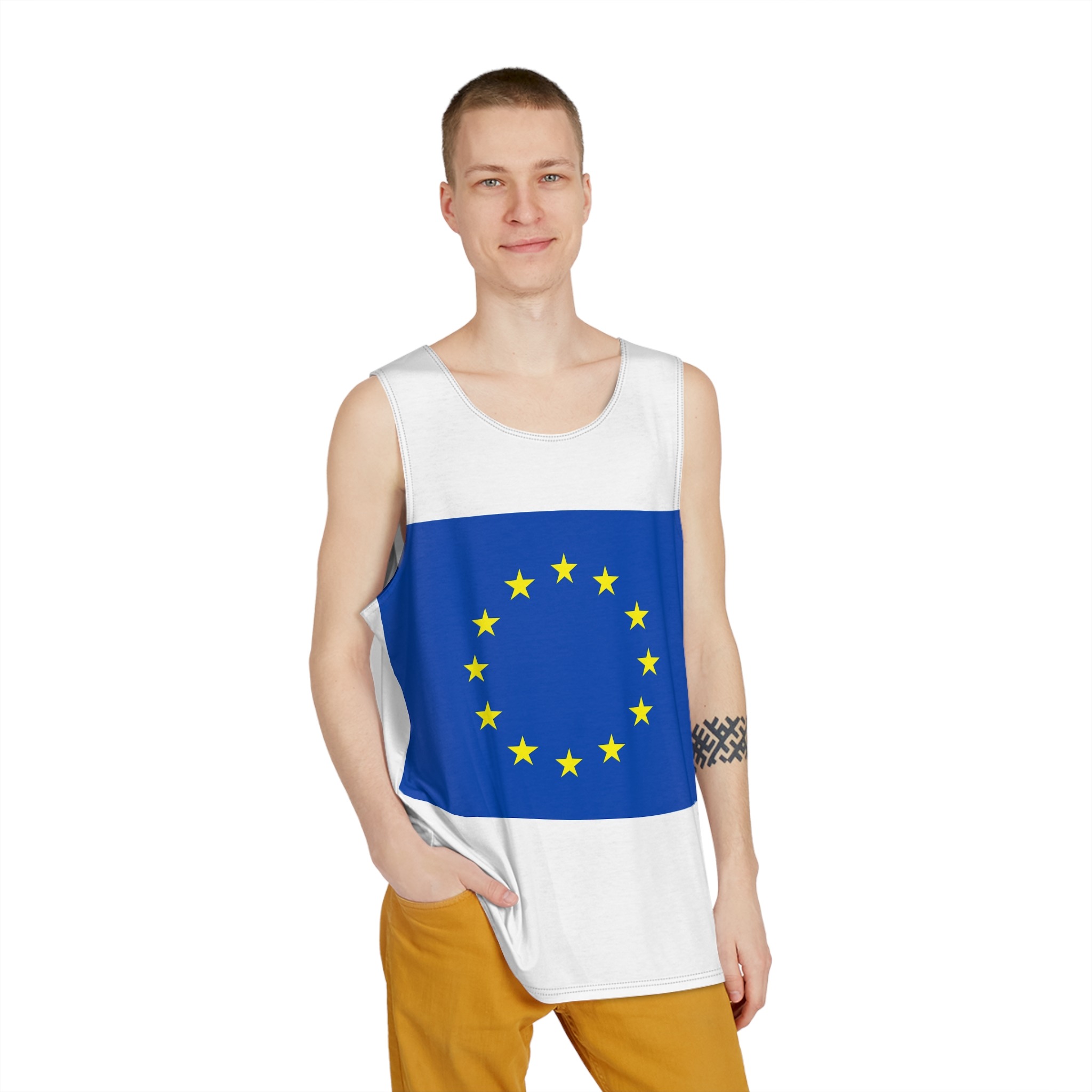 Flag of Europe Mens Tank Aop - Image 3