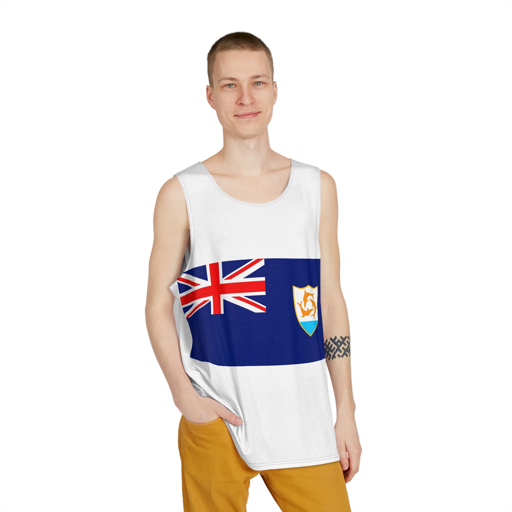 Flag of Anguilla Mens Tank Aop - Image 3