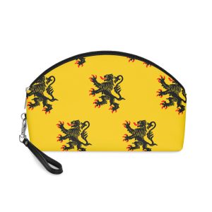 Nord Pas de Calais Flag Red Blue Stripes Regional Flag Northern France French Heritage Symbol Makeup Bag
