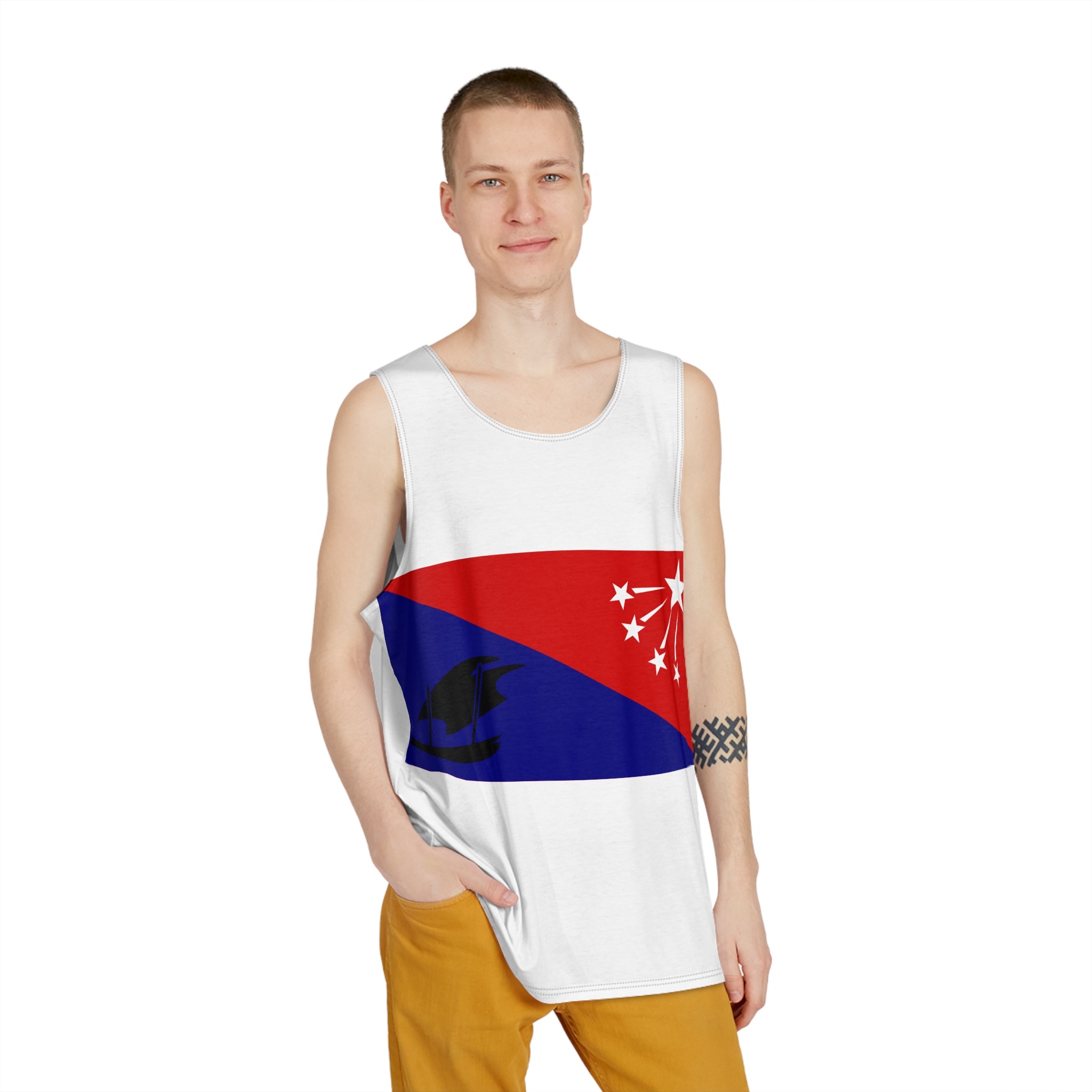 Flag of Central Province, Papua New Guinea Mens Tank Aop - Image 3