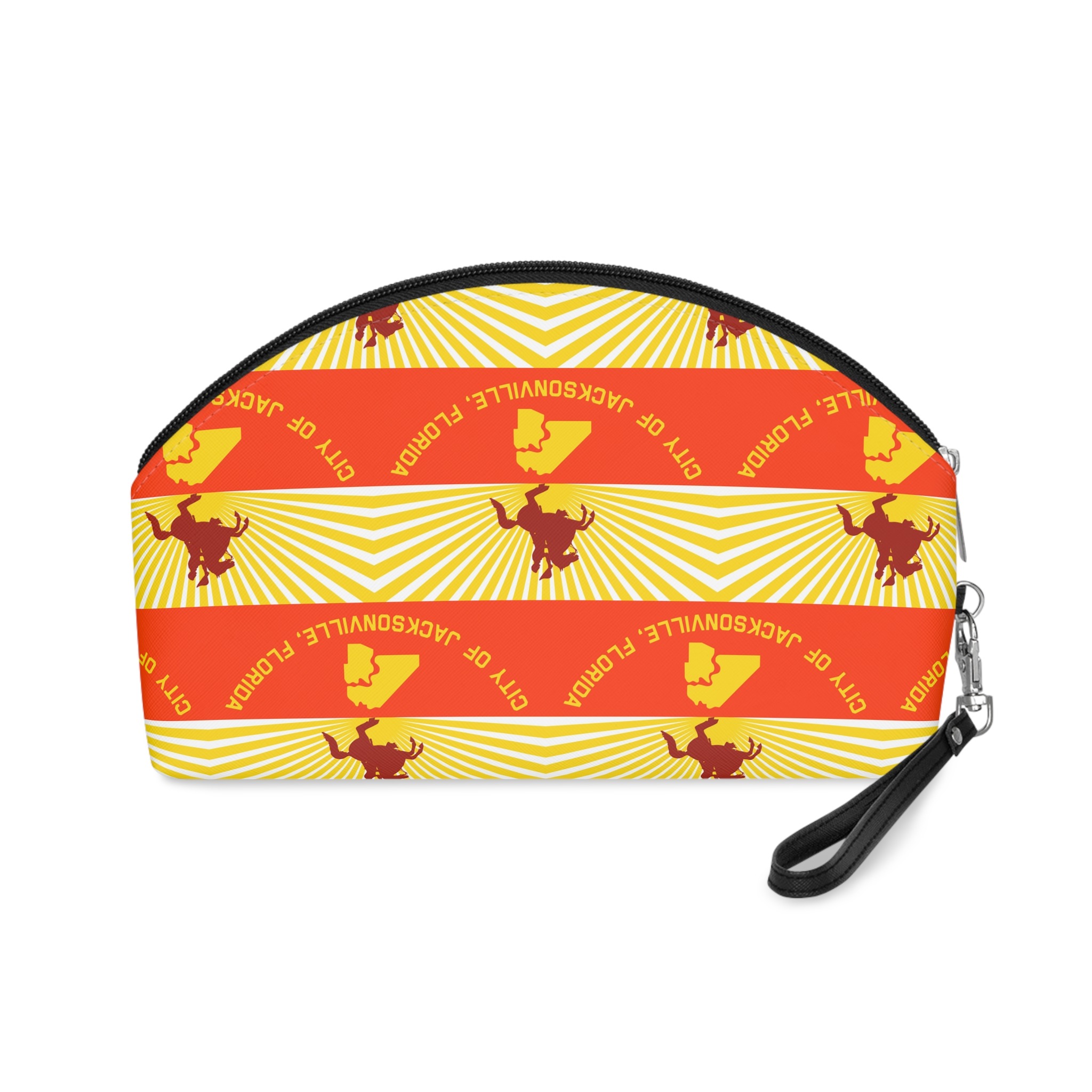 Flag of Jacksonville Florida Makeup Bag - Image 2