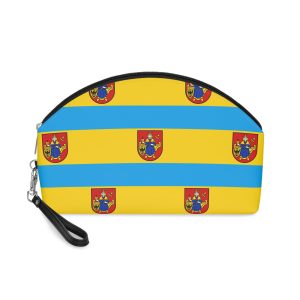 Saterland Flag Blue White Red Stripes Regional Flag Saterland Germany East Frisian He Makeup Bag