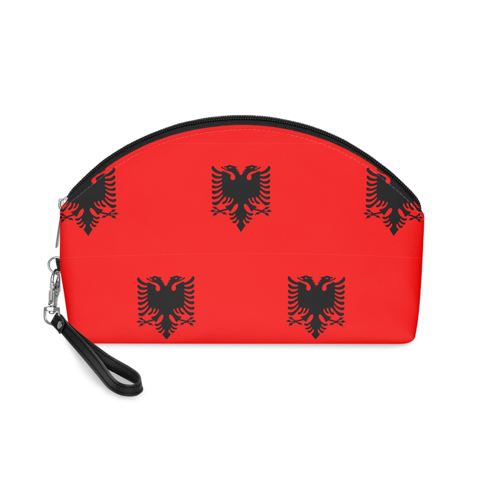 Flag of Albania Makeup Bag