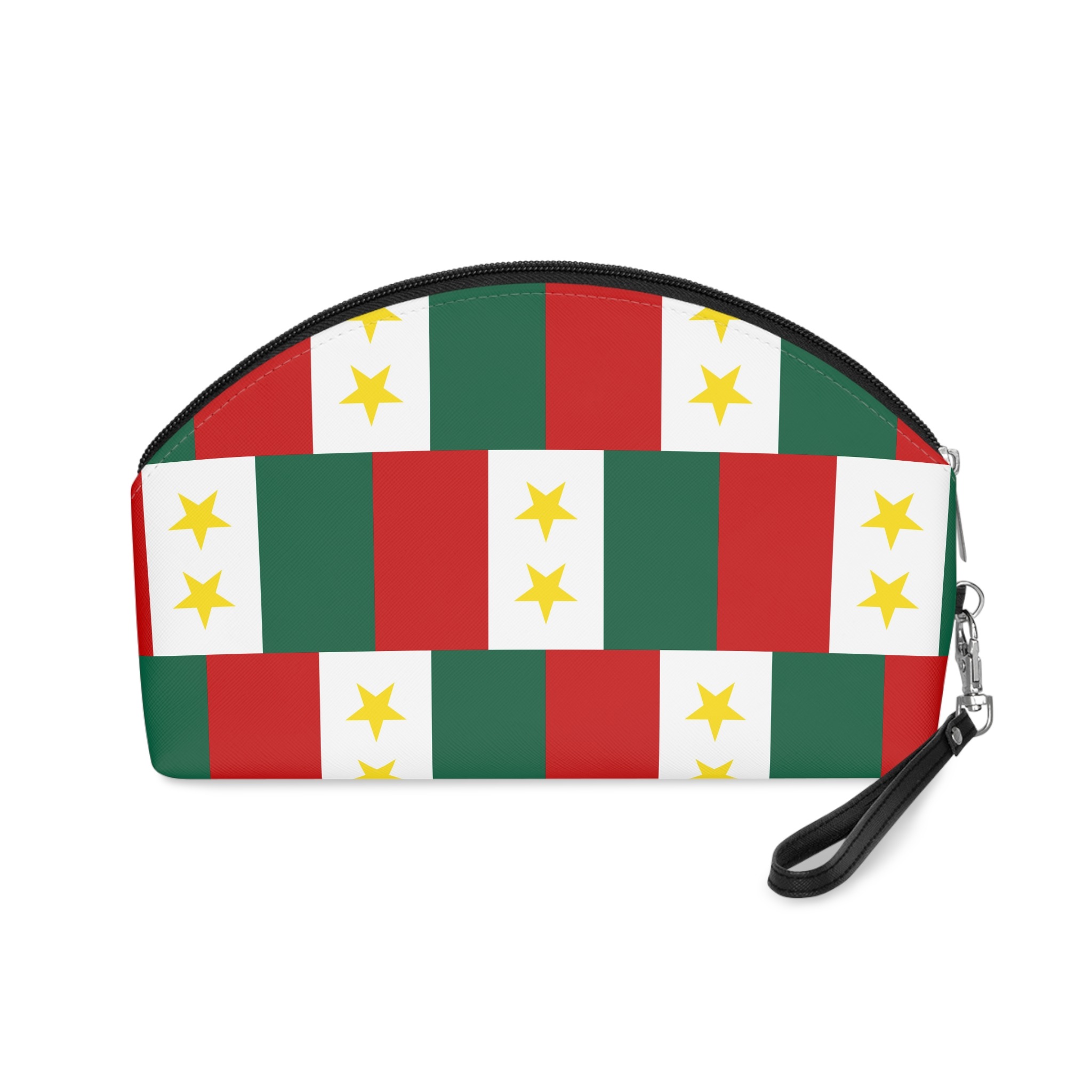 Flag Coahuila Y Tejas Historical Banner With Horizontal Stripes Representing Early Mexican Makeup Bag - Image 2