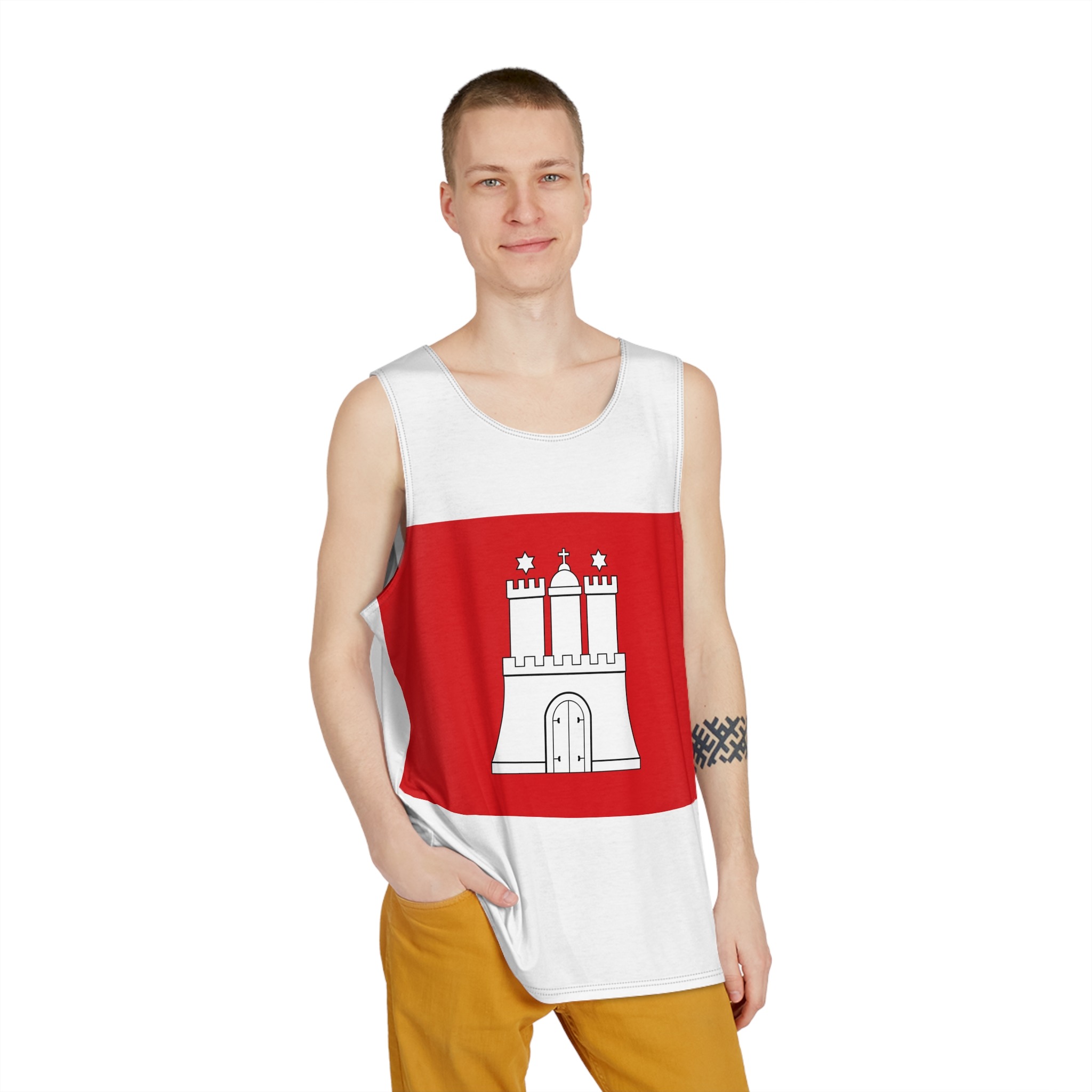 Px Flag of Hamburg Mens Tank Aop - Image 3