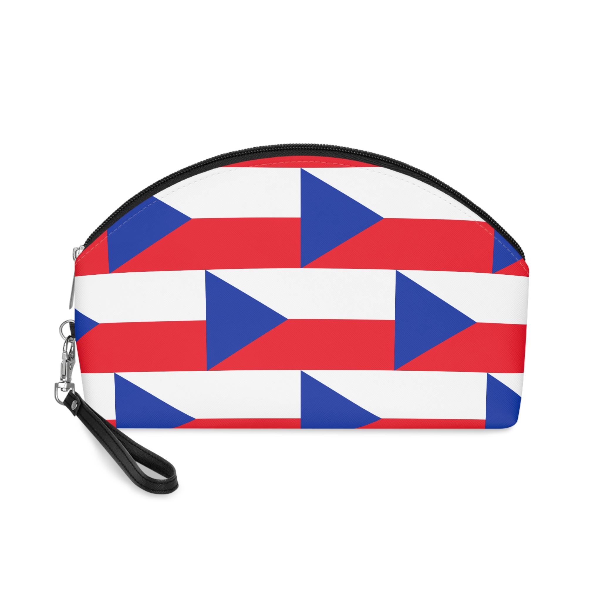 Czech Republic Flag Makeup Bag