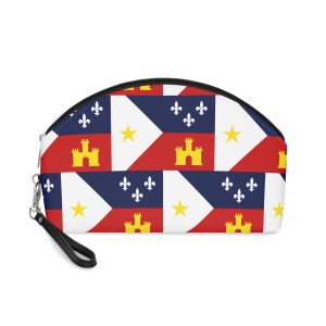 Louisiana State Flag With Symbolic Elements Makeup Bag