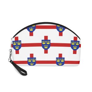 East Anglia Flag Three Golden Crowns Red Regional Flag East Anglia England English Makeup Bag