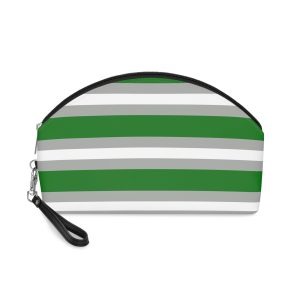 Gray Aromantic Pride Flag Makeup Bag