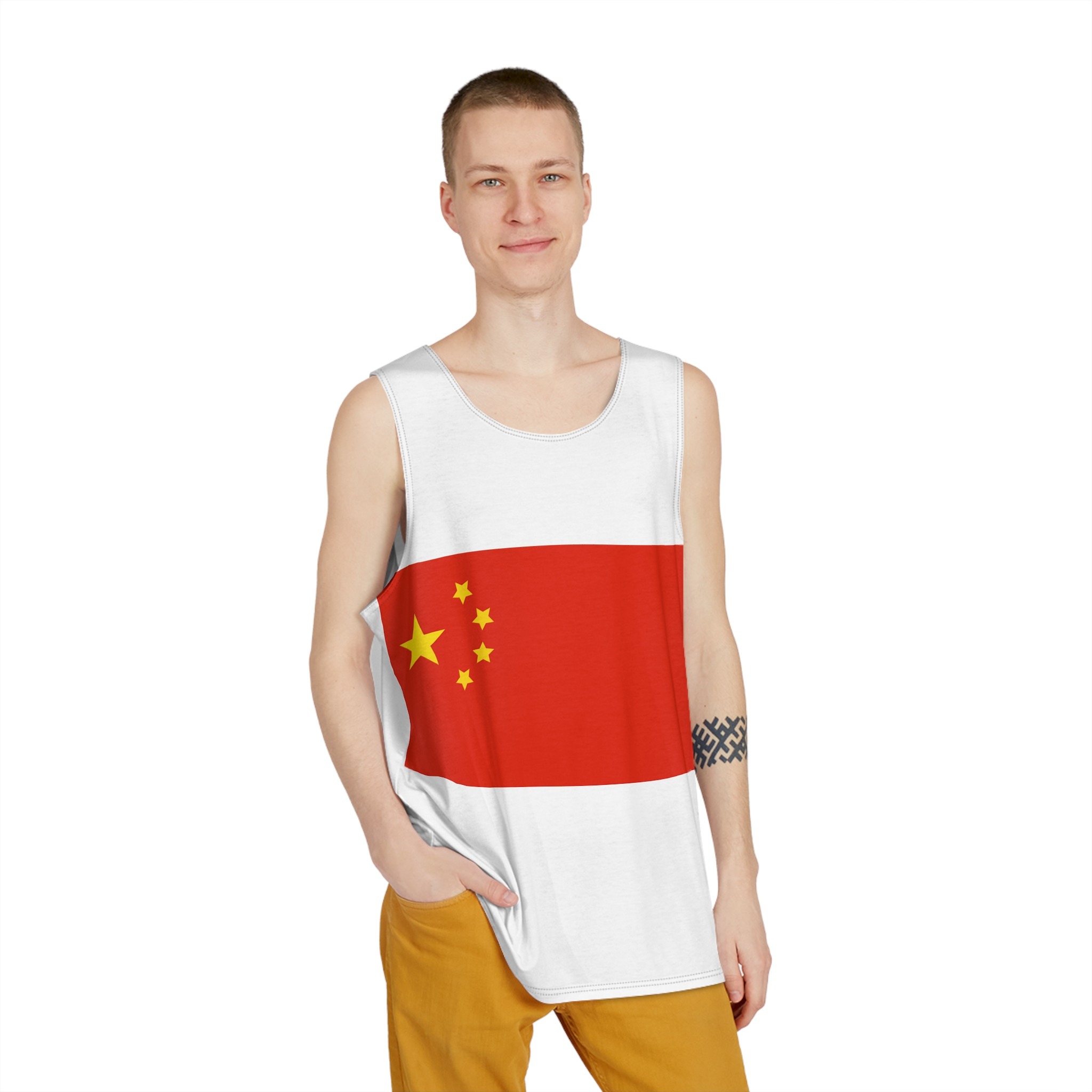China Flag Mens Tank Aop - Image 3