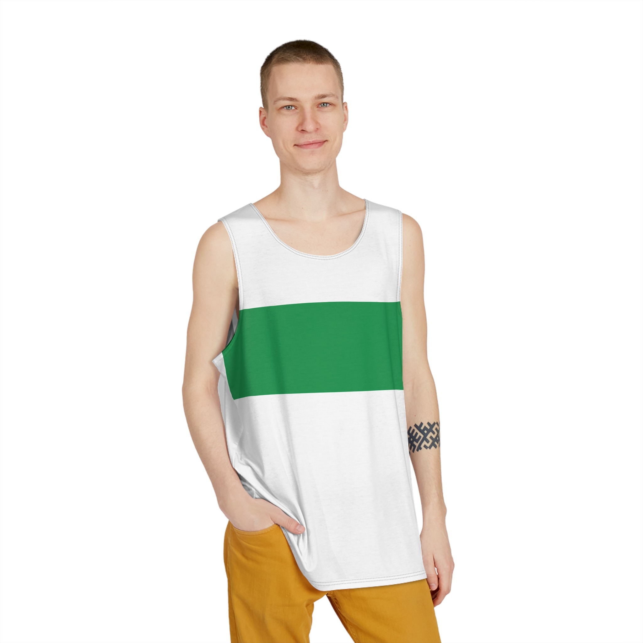 Bandera de Santa Barbara Honduras Mens Tank Aop - Image 3