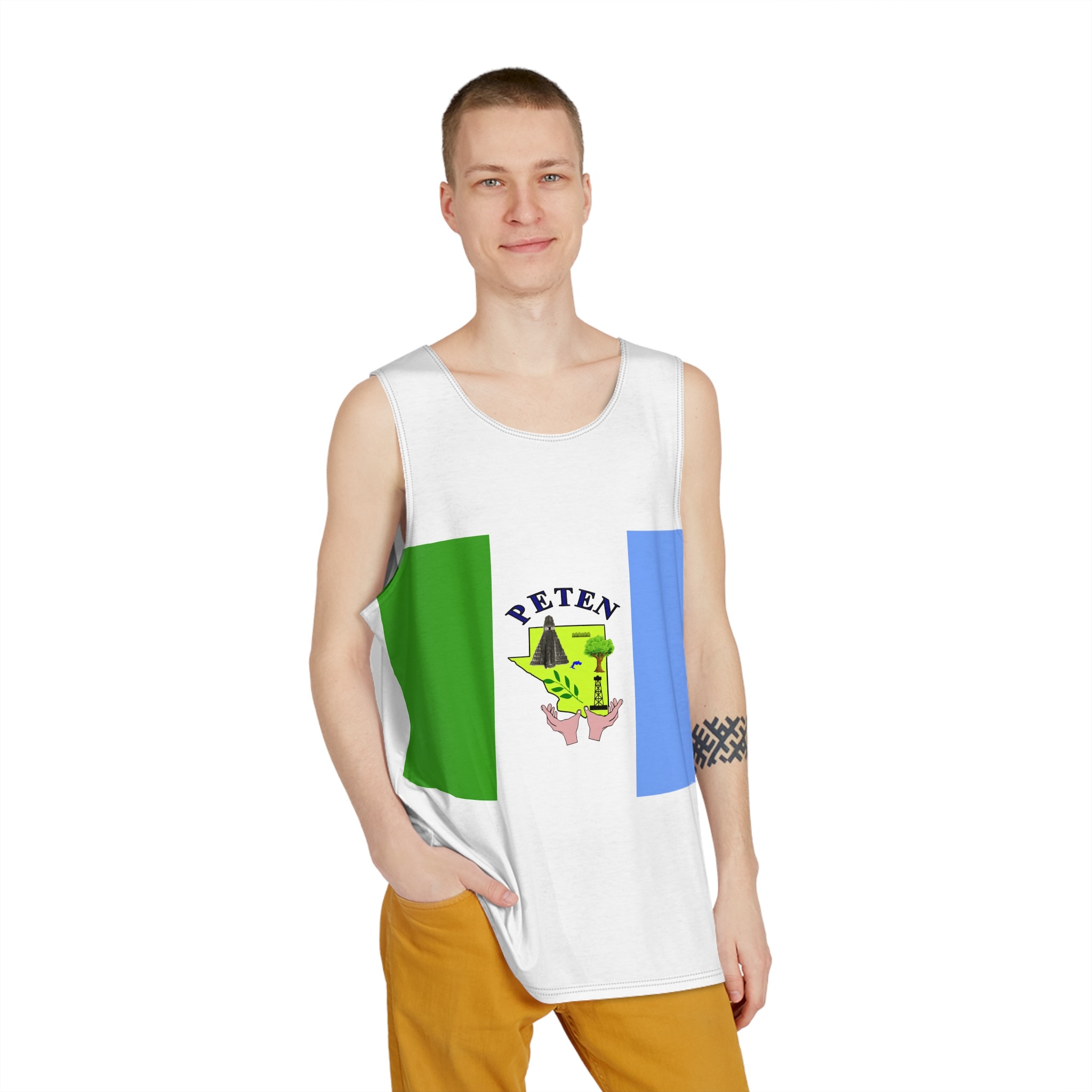 Flag of El Petén Department Mens Tank Aop - Image 3