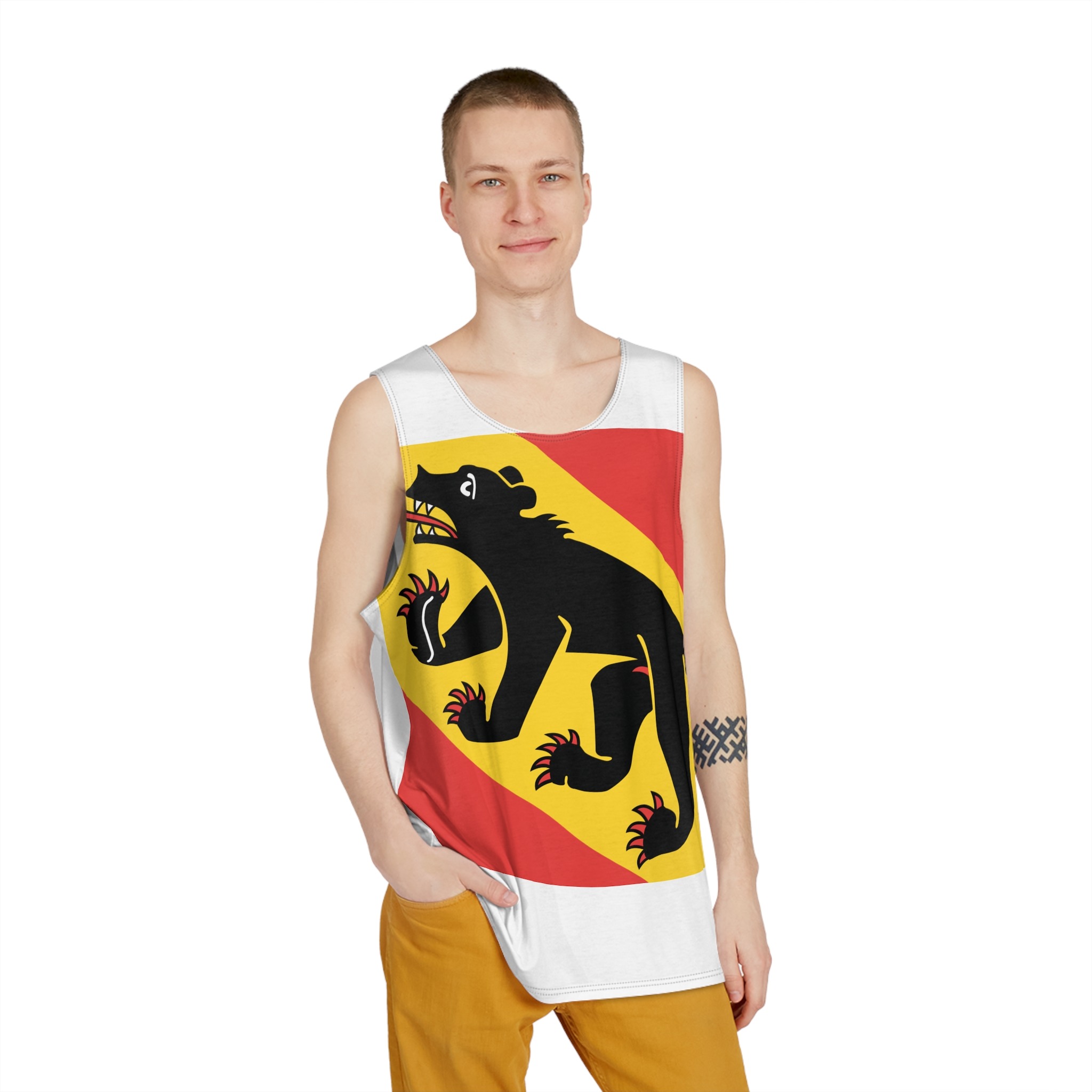 Flag of Canton of Bern Mens Tank Aop - Image 3