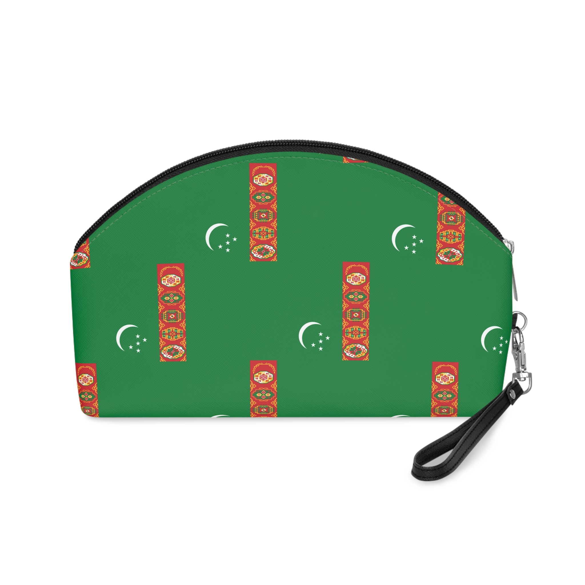Turkmanistan Flag Makeup Bag - Image 2