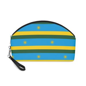 Rwanda Flag Makeup Bag
