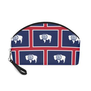 Flag of Wyoming Makeup Bag