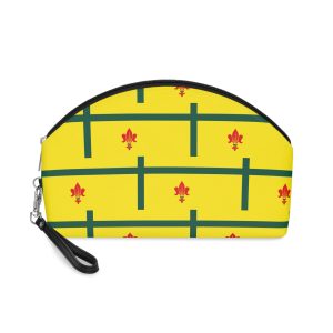 Flag Fransaskois Red White Blue Banner Representing Saskatchewans Frenchspeaking Community Culture Makeup Bag