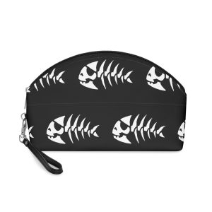 Pirate Fish Flag Makeup Bag