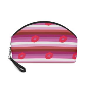 Lipstick Lesbian Pride Flag Makeup Bag