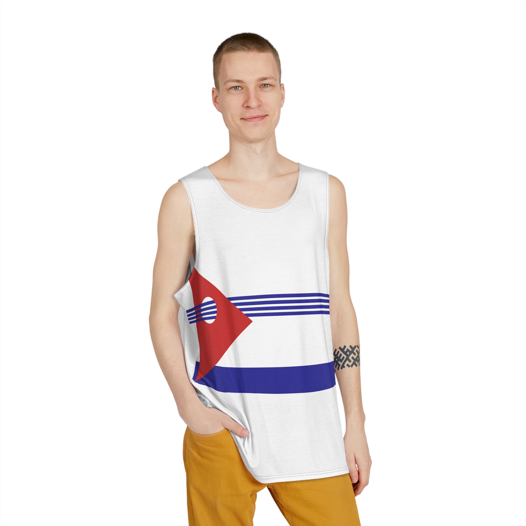 Flag of Artigas Department Mens Tank Aop - Image 3