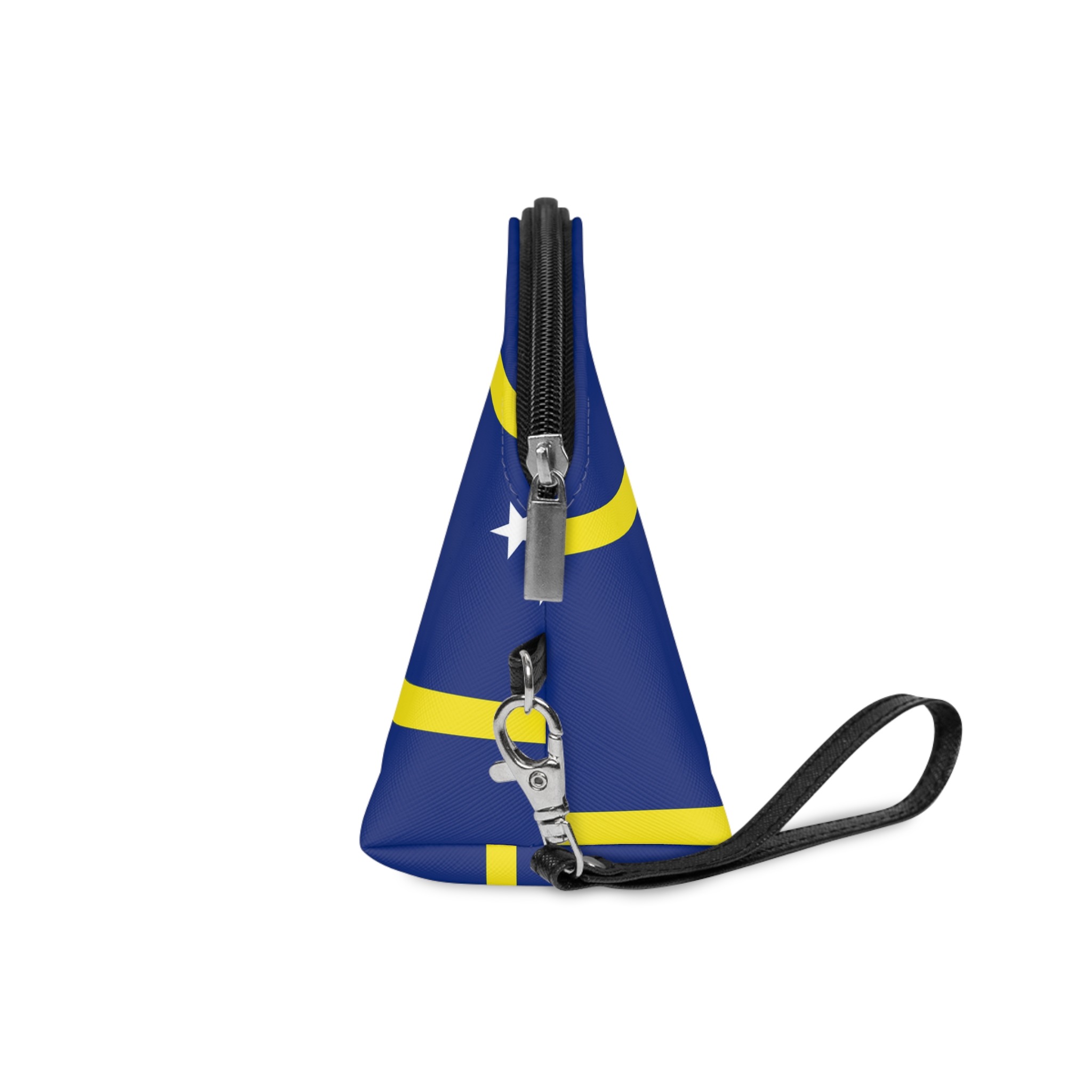 Flag Curacao Blue Field With Yellow Stripe White Stars Caribbean National Flag Makeup Bag - Image 3