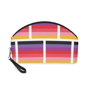 Omnisexual Pride Flag With Horizontal Stripes Makeup Bag